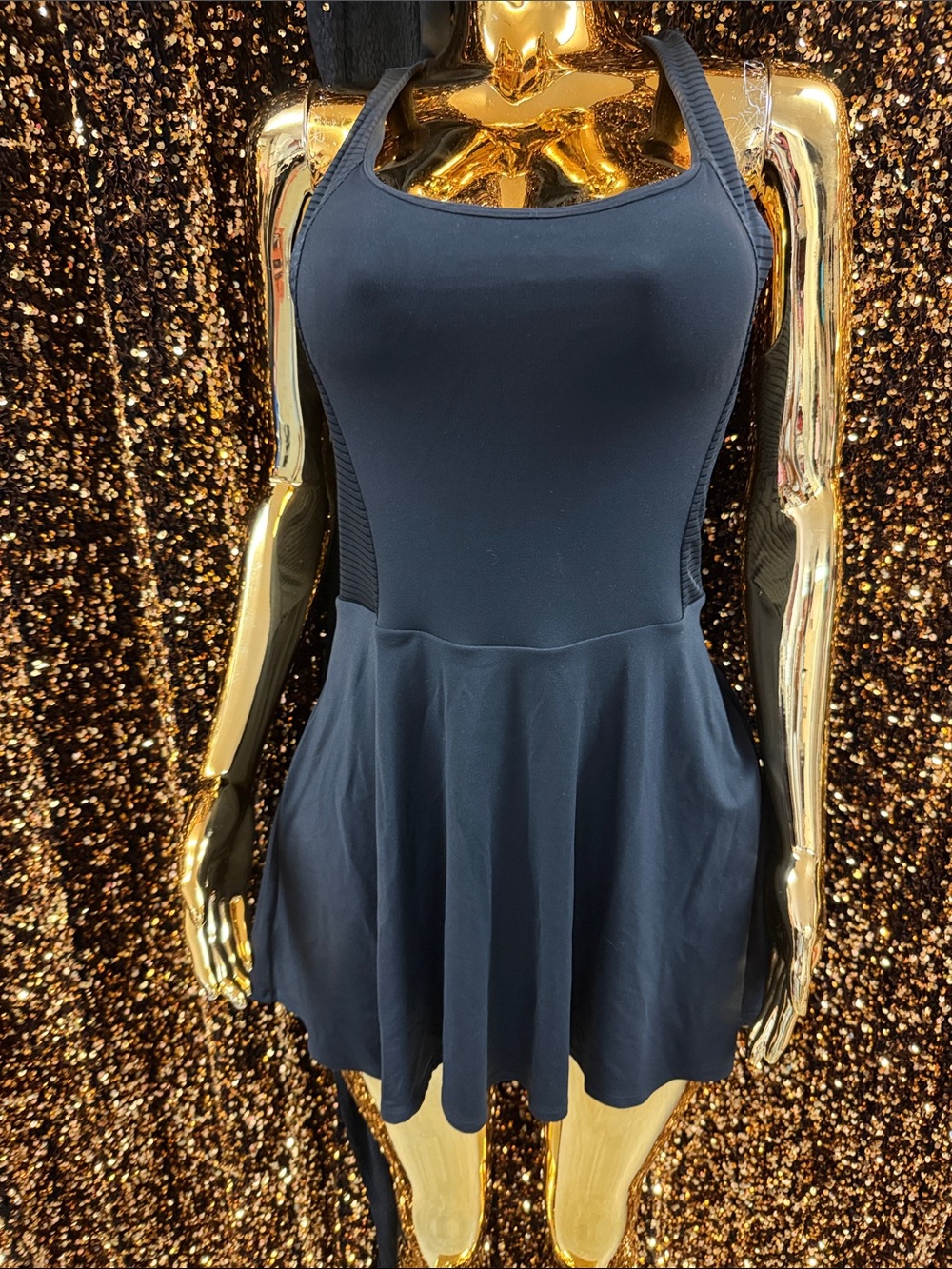Victoria's Secret Black Skater Romper Jumpsuit